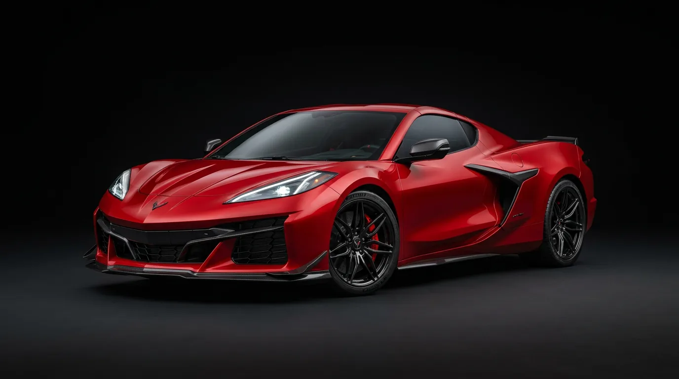Red 2026 Corvette Stingray sample website